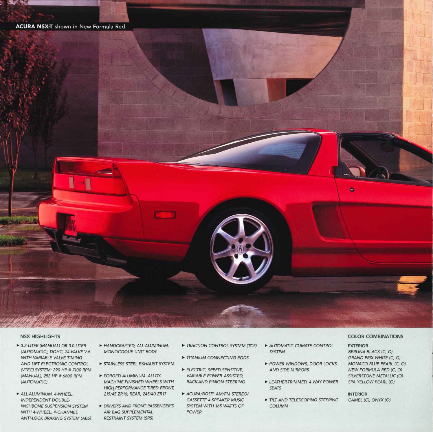2000 Acura Brochure Page 16